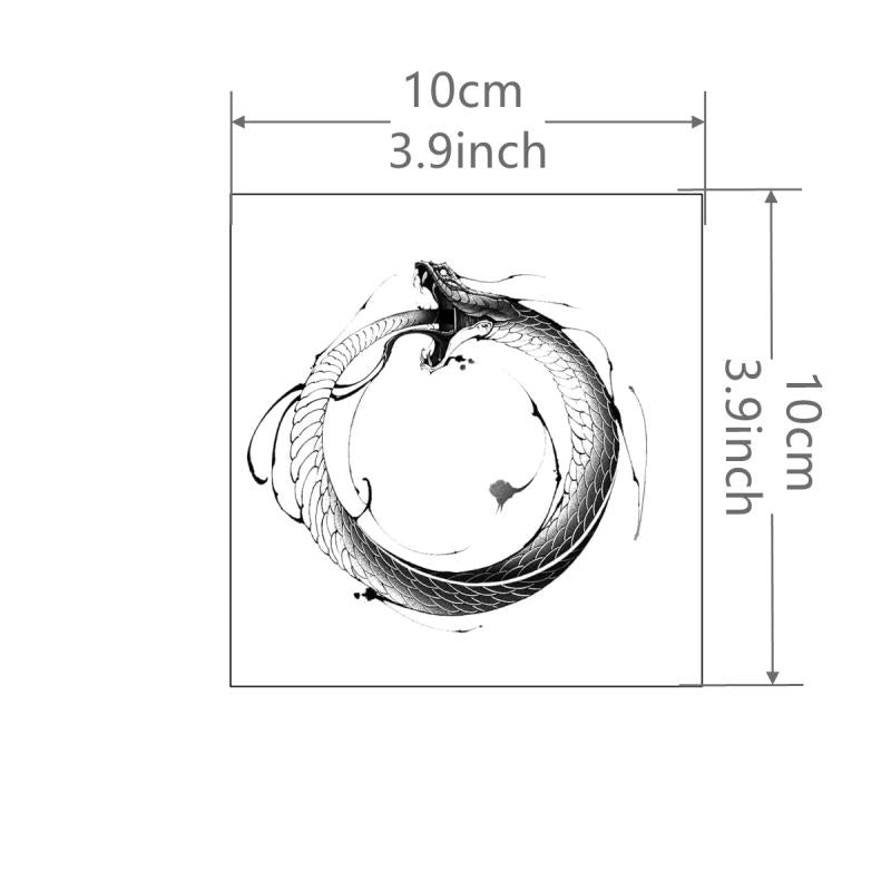 Long Lasting Dragon Ring Tattoo Sticker Waterproof Temporary
