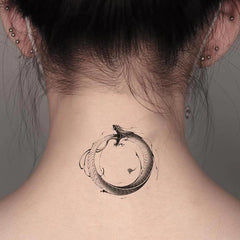 Long Lasting Dragon Ring Tattoo Sticker Waterproof Temporary