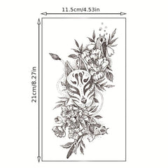 Waterproof Cat Mask Temporary Tattoo Stickers for Men and Women