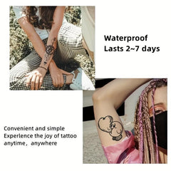 Waterproof Cat Mask Temporary Tattoo Stickers for Men and Women