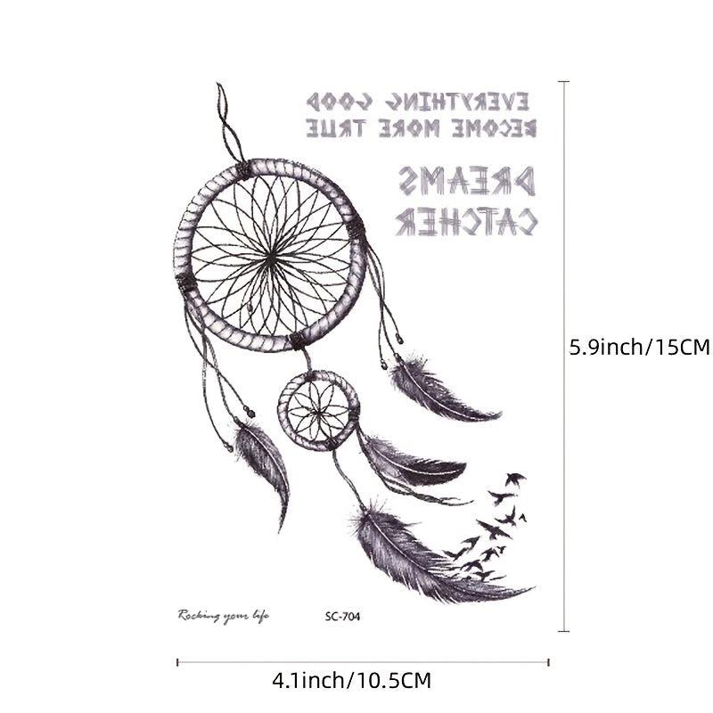 Dream Catcher Temporary Tattoo Waterproof Sticker