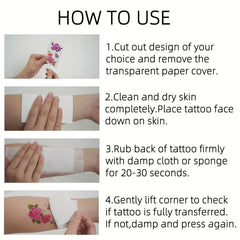 Japanese Style Temporary Tattoo Sticker for Women