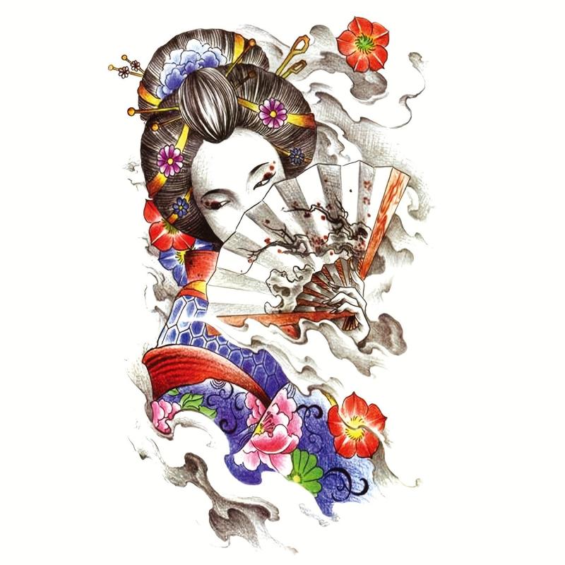 Japanese Style Temporary Tattoo Sticker for Women