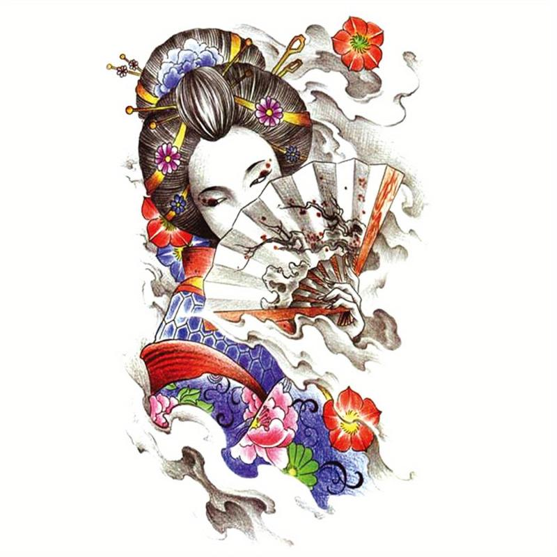 Japanese Style Temporary Tattoo Sticker for Women