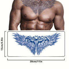 Wing Tattoo Stickers Fruit Juice Herbal Tattoo Sticker Flower Chest