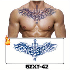 Wing Tattoo Stickers Fruit Juice Herbal Tattoo Sticker Flower Chest