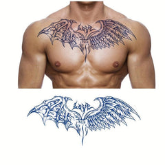 Wing Tattoo Stickers Fruit Juice Herbal Tattoo Sticker Flower Chest