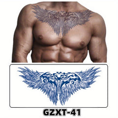 Wing Tattoo Stickers Fruit Juice Herbal Tattoo Sticker Flower Chest