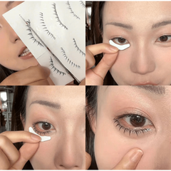 8 Pairs Realistic False Eyelash Tattoo Stickers Waterproof Long Lasting