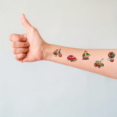 Animal Pattern Tattoo Stickers - Panda Giraffe Bee Monkey