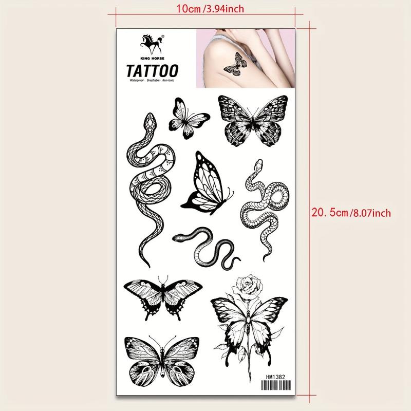 Waterproof Butterfly Tattoo Sticker - Party Temporary Tattoo