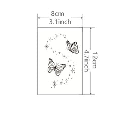 Waterproof Butterfly & Star Tattoo Sticker for Men & Women