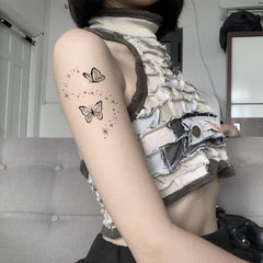 Waterproof Butterfly & Star Tattoo Sticker for Men & Women