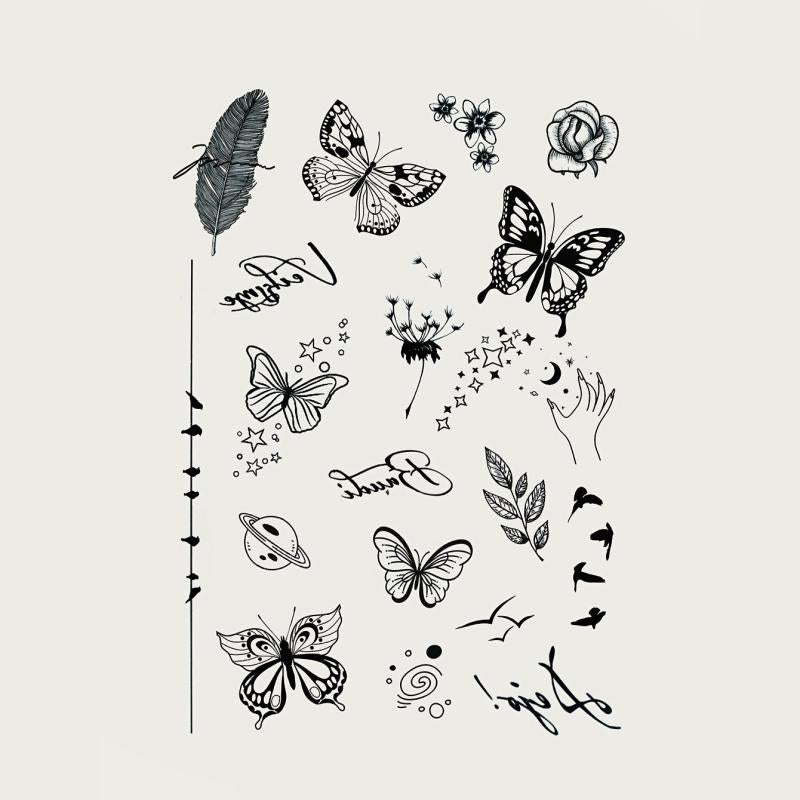 Butterflies Clear Stamps Butterfly Lace Pattern Seal Stamps For Card Making