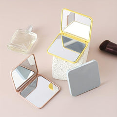 Square Beauty Mirror Folding Makeup Mirror Double sided Vanity Mirror