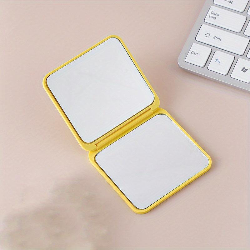 Square Beauty Mirror Folding Makeup Mirror Double sided Vanity Mirror