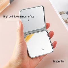 Square Beauty Mirror Folding Makeup Mirror Double sided Vanity Mirror