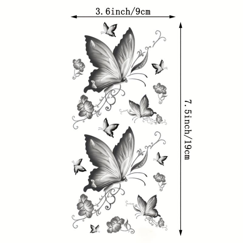 Waterproof Temporary Butterfly Tattoo Stickers