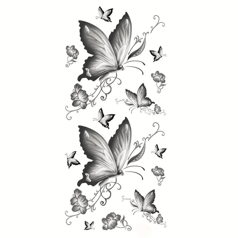 Waterproof Temporary Butterfly Tattoo Stickers
