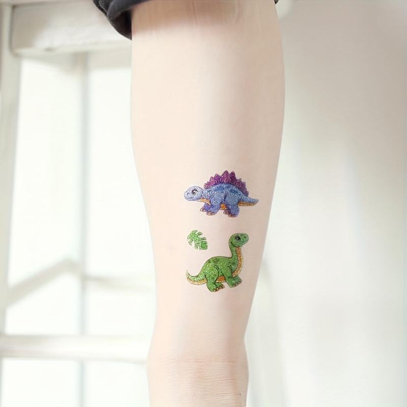 Glitter Tattoo Sticker Dinosaur Pterosauria Boy Girl Outdoor Sports Party