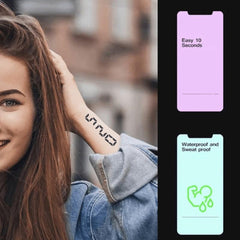 Waterproof Flower Tattoo Sticker Long Lasting Temporary Tattoo for Natural Look