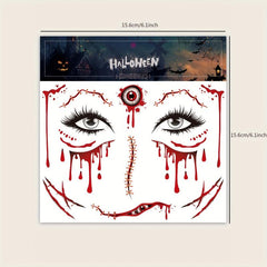 Halloween Realistic Wound Scar Blood Temporary Tattoo Sticker