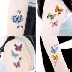 Glitter Butterfly Tattoo Stickers for Face Eyes Fingers Nails