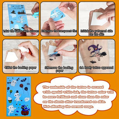 Halloween Glow Temporary Tattoos Stickers - 12 Sheets