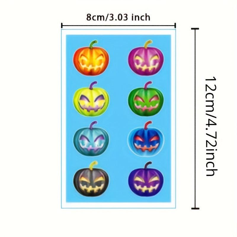 Halloween Glow Temporary Tattoos Stickers - 12 Sheets