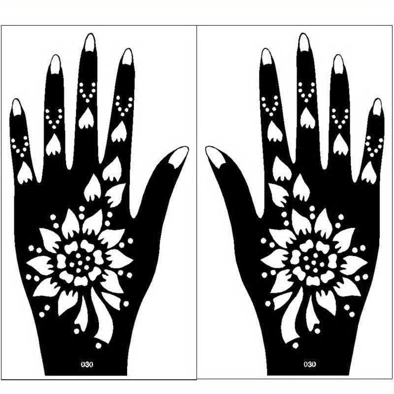 2 PCS Reusable Tattoo Stencils for Women Teens Girls