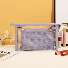 Clear Waterproof Makeup Bag Women Travel Toiletry Organizer