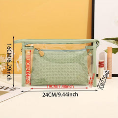 Clear Waterproof Makeup Bag Women Travel Toiletry Organizer