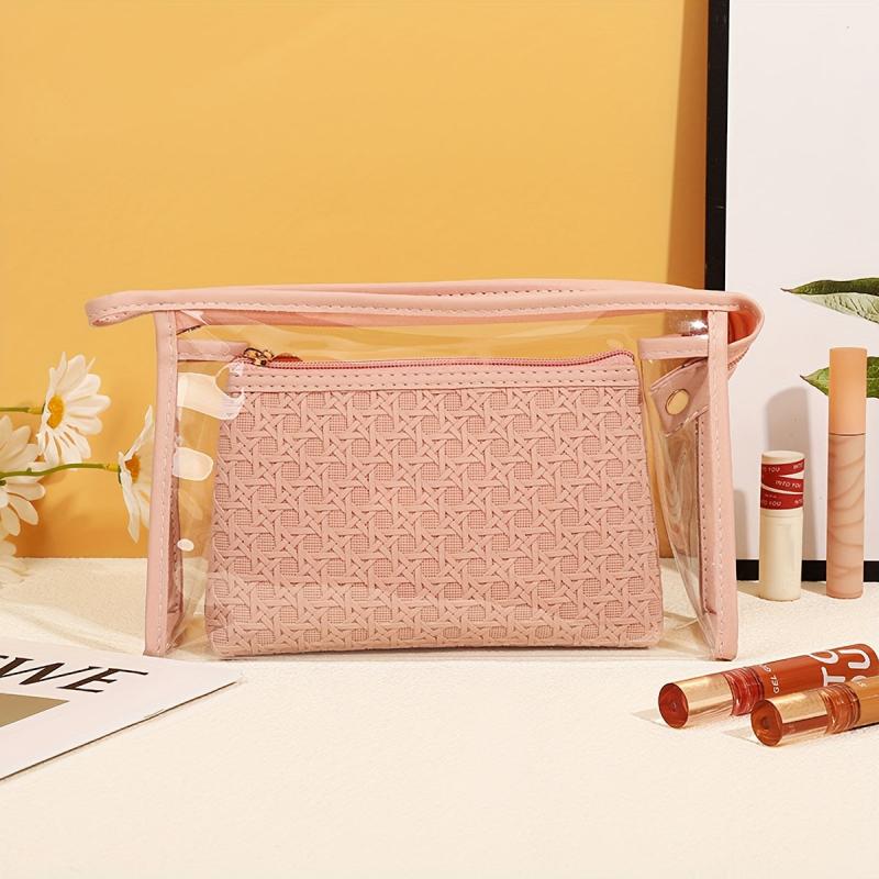 Clear Waterproof Makeup Bag Women Travel Toiletry Organizer