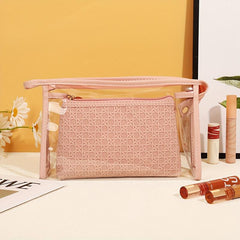 Clear Waterproof Makeup Bag Women Travel Toiletry Organizer