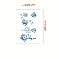 Waterproof Herbal Plant Tattoo Sticker Semi-Permanent Temporary Tattoo Patch