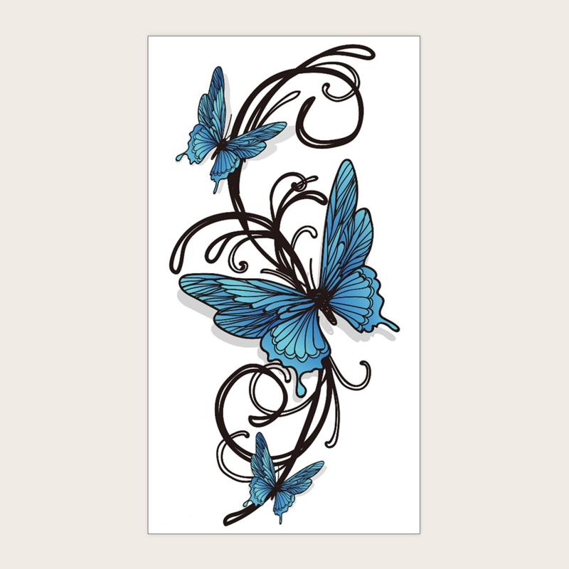 Small Flower Arm Body Tattoo Stickers x3 Sheets