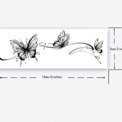 Ink Butterfly Temporary Tattoo Sticker Lasting 1-2 Weeks