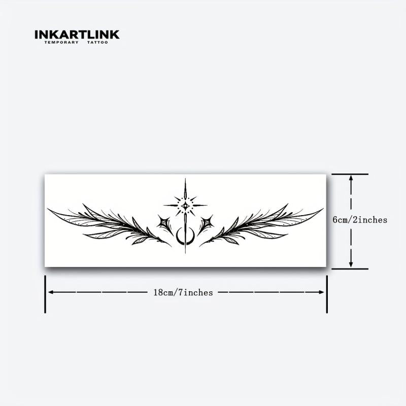 Angel Blessing Temporary Tattoo Stickers Herbal Juice Waterproof
