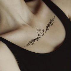 Angel Blessing Temporary Tattoo Stickers Herbal Juice Waterproof