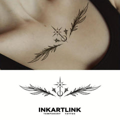 Angel Blessing Temporary Tattoo Stickers Herbal Juice Waterproof