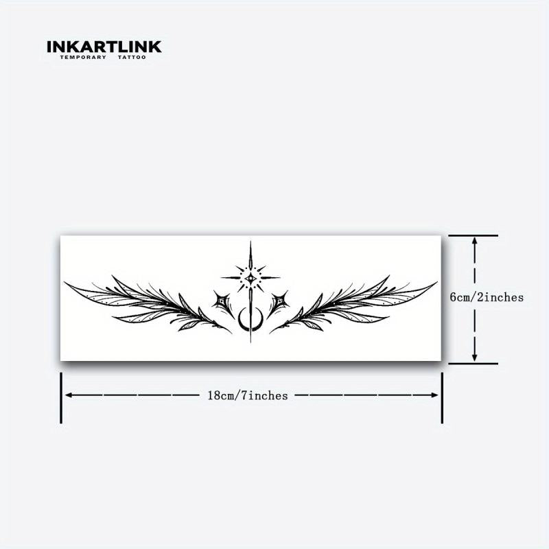 Angel Blessing Temporary Tattoo Stickers Herbal Juice Waterproof