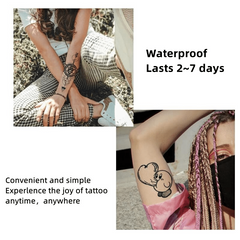 Moon Sun Hand Tattoo Sticker Waterproof Temporary Tattoo