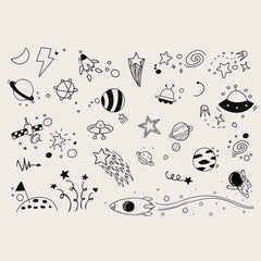 Small Pattern Tattoo Stickers for Ears Fingers Wrist Body Parts
