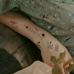 Small Pattern Tattoo Stickers for Ears Fingers Wrist Body Parts