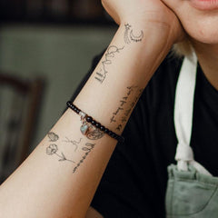 Small Pattern Tattoo Stickers for Ears Fingers Wrist Body Parts