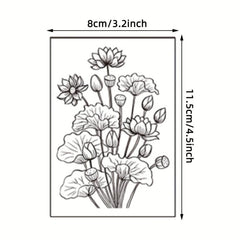 12 pcs Waterproof Flower Temporary Tattoo for Women