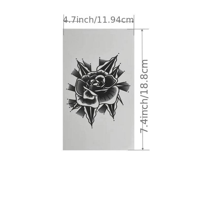Long Lasting Blooming Flower Hand Tattoo Sticker