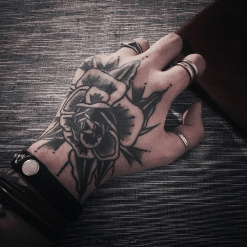 Long Lasting Blooming Flower Hand Tattoo Sticker