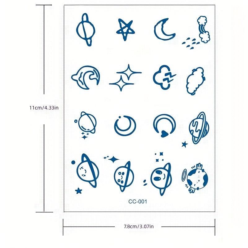 Lovely Small Figure Temporary Tattoo Stickers