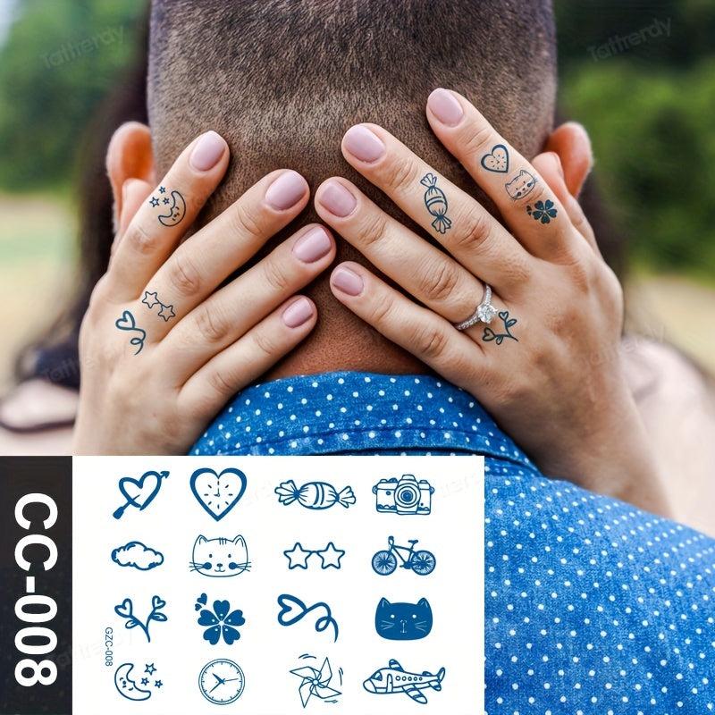 Lovely Small Figure Temporary Tattoo Stickers